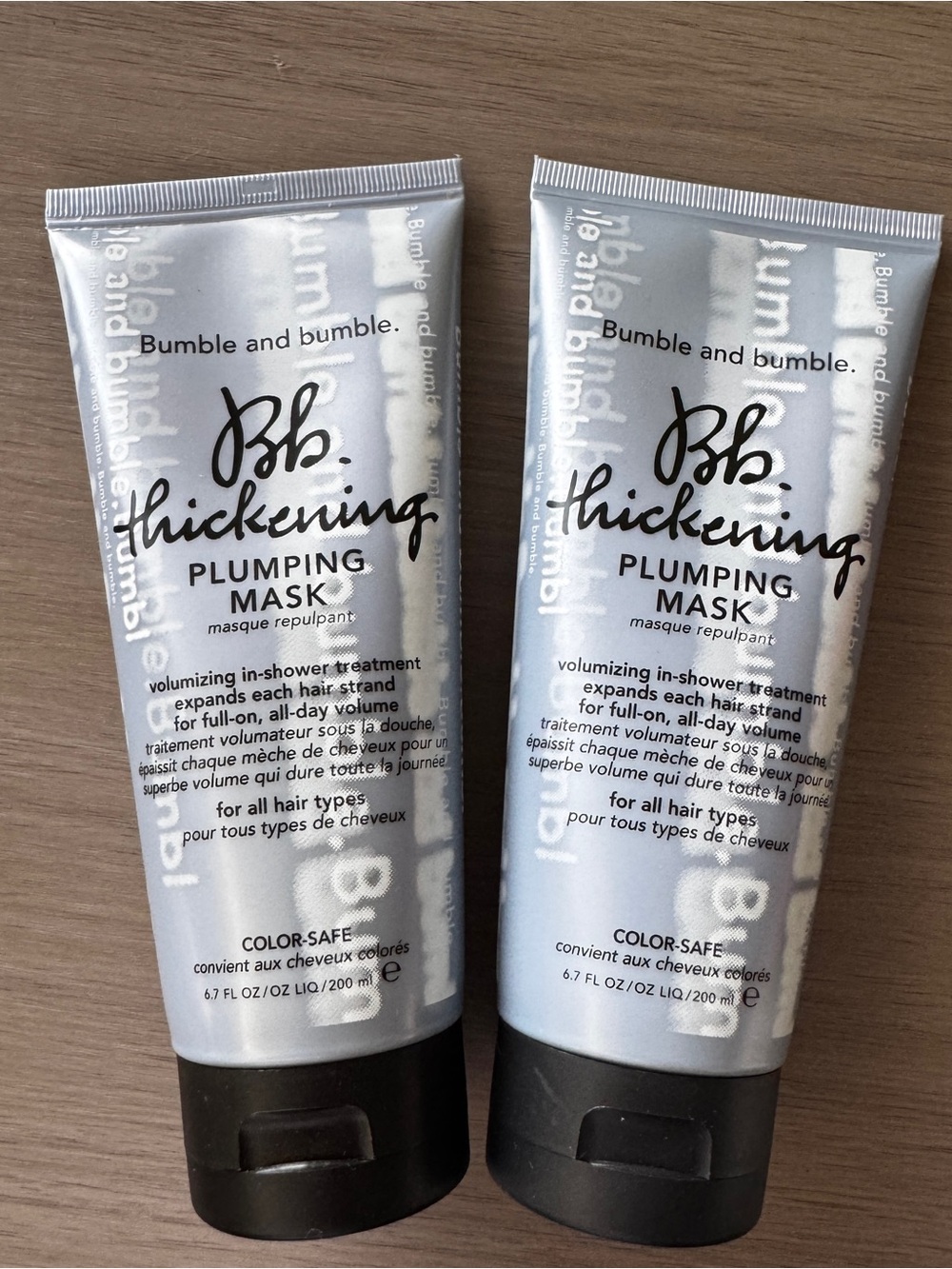 2x Bumble & Bumble Thickening Plumping Hair Mask In-Shower Treatment 200ml Each